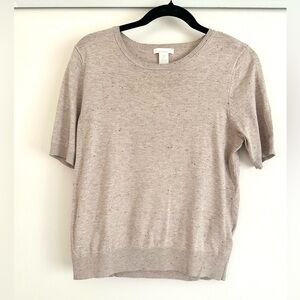 H&M Light Beige Short Sleeve Tee